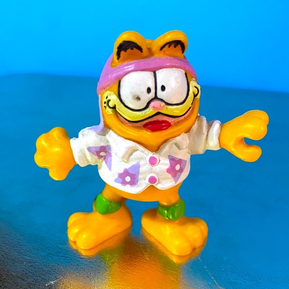GARFIELD THE CAT VTG 1981 COMIC STRIP CHARACTER COLLECTIBLE PVC TOY 2” - Picture 1 of 9